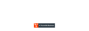 The Peterman Group Logo - A Trucordia Business White 500